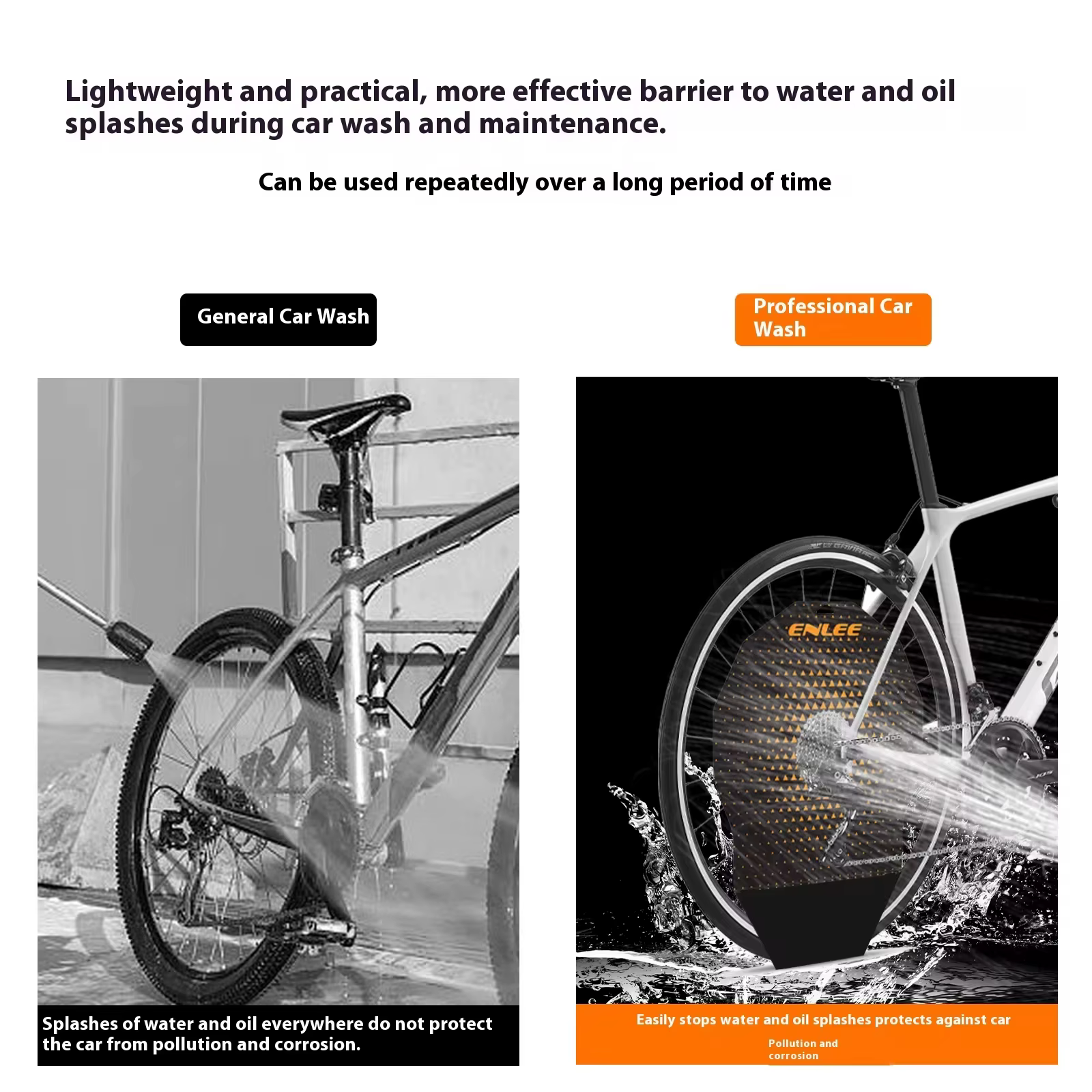 Couvercle de Protection de nettoyage de frein à disque de lavage de vélo et de moto