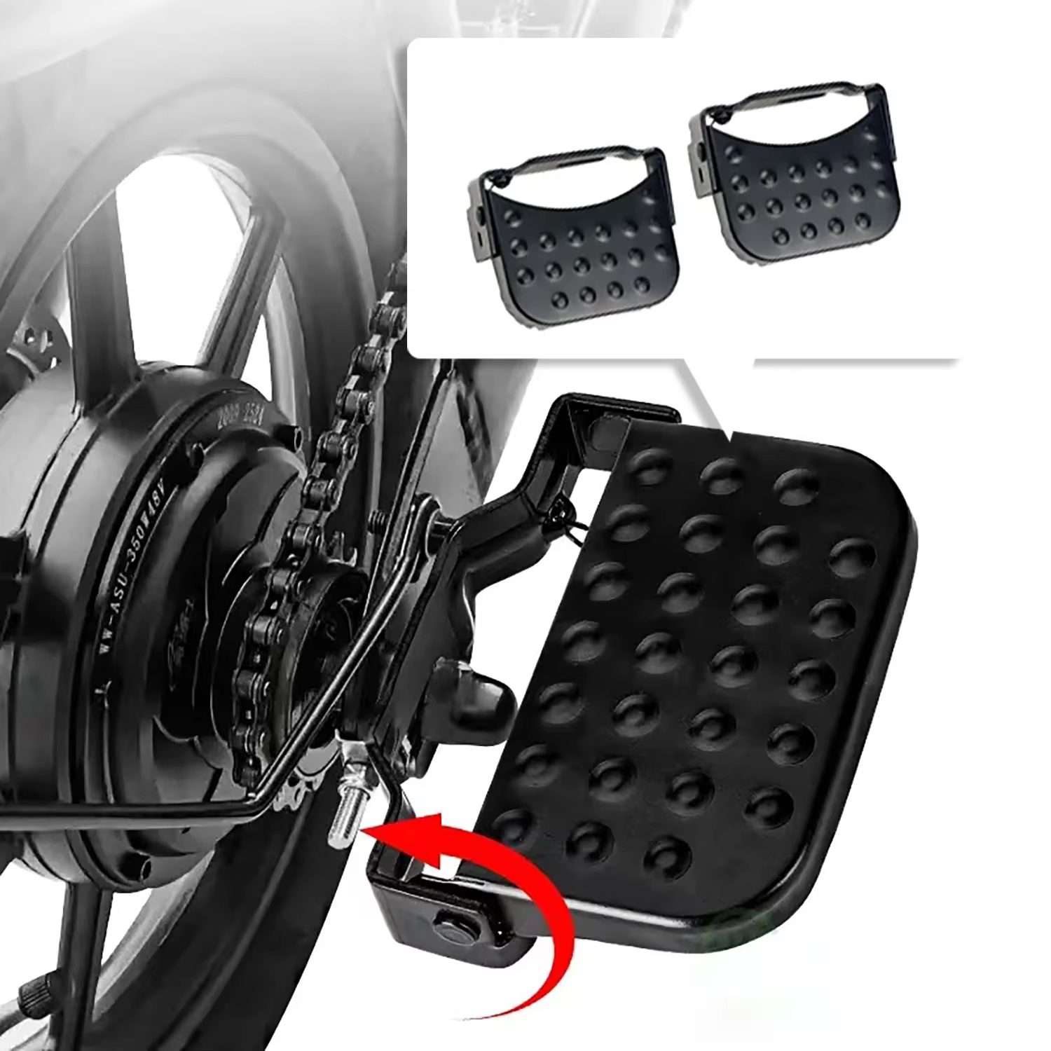 Repose-pieds pliant universel pour vélo électrique