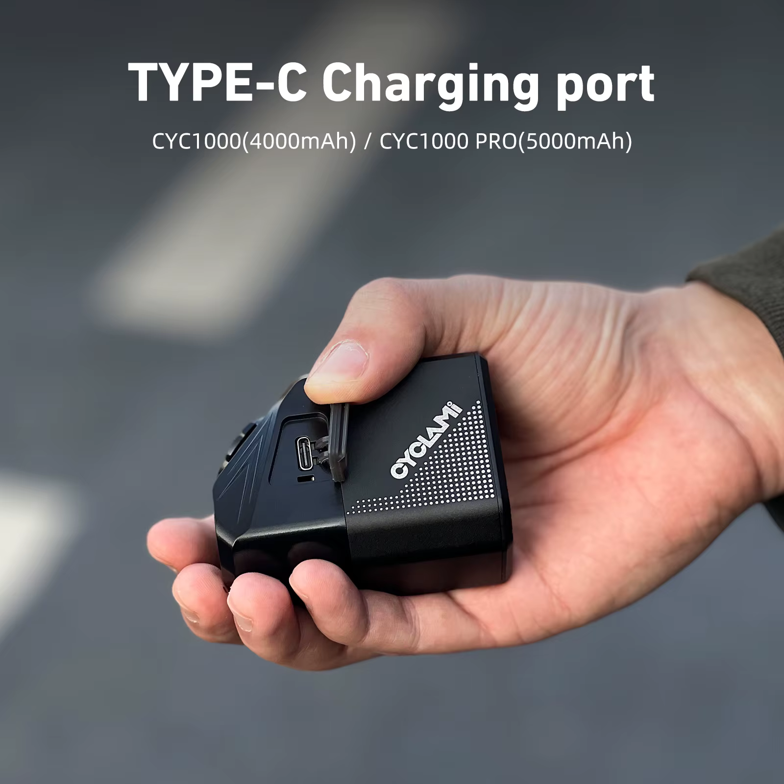 CYCLAMI phare de vélo CYC 1000 Lumen GoPro suspendu Ultra lumineux sans fil à distance coupe de ligne lampe avant