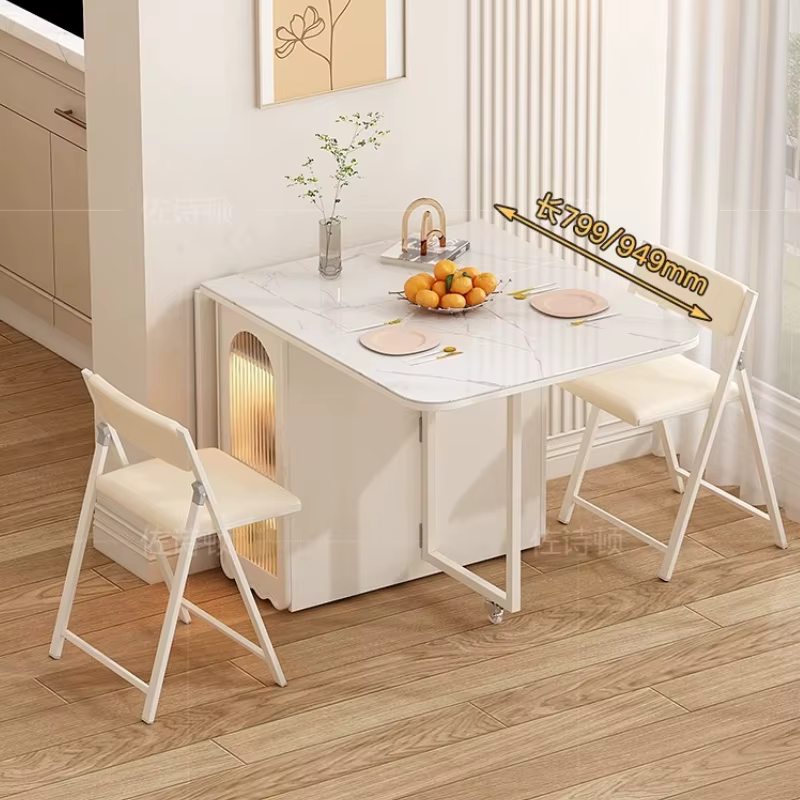 Mini Table à manger extensible, Design pliant de luxe, gain de place, jeux d'étude, meubles Para El Hogar