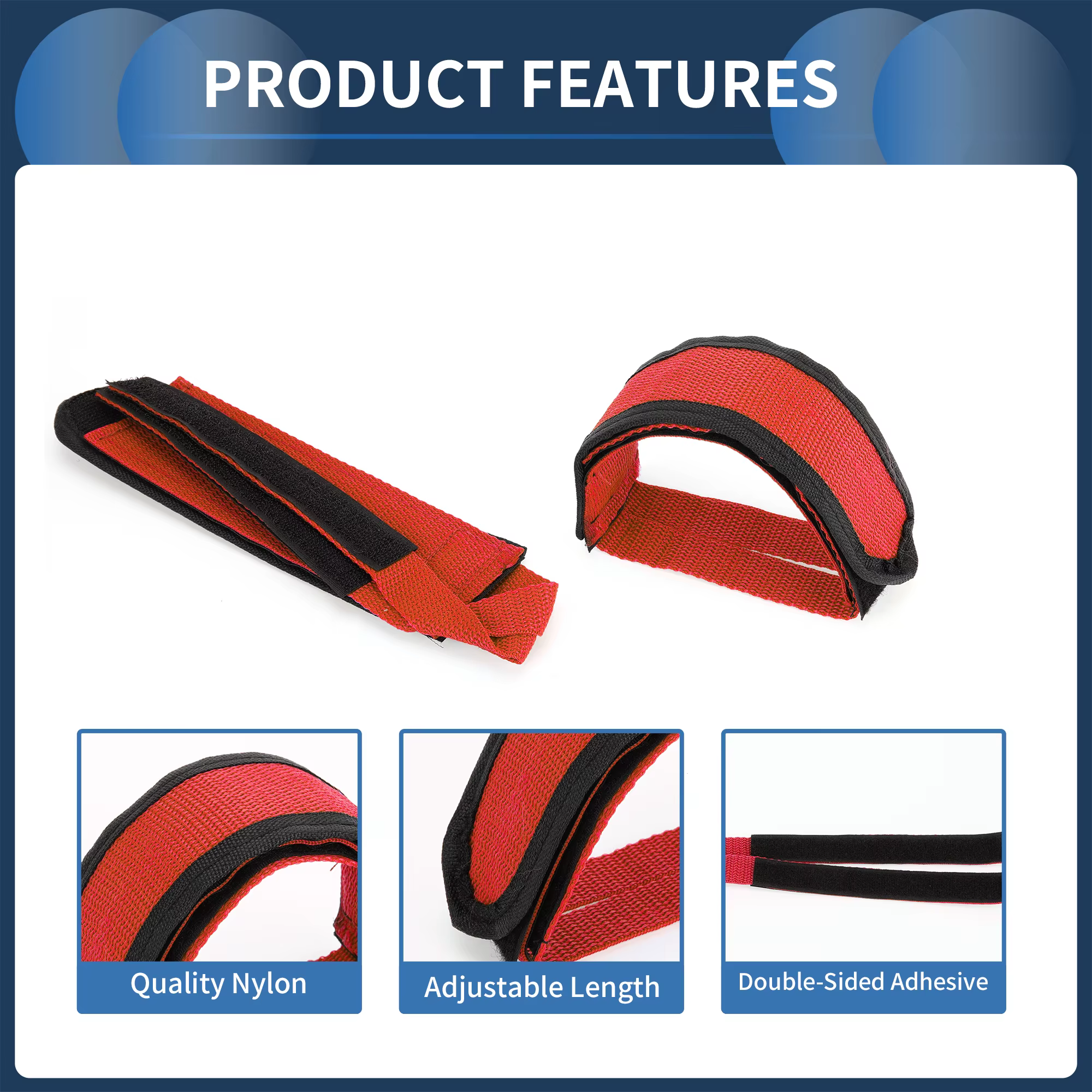 X Autohaux sangles de pédale de vélo