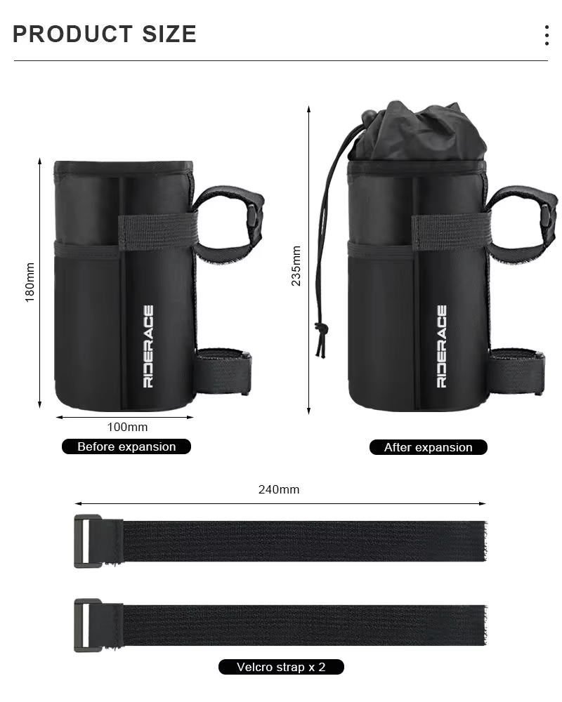 RIDERACE – pochette de porte-bouteille d'eau pour vélo