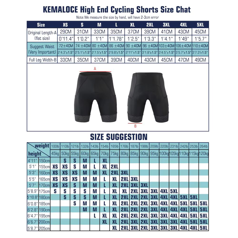 KEMALOCE short de cyclisme hommes blanc noir & gris & rouge Gel Pad été vélo Shorts course sur route Compression