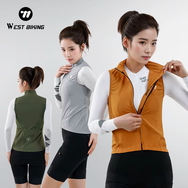WEST BIKING – gilet de cyclisme coupe-vent pour femmes