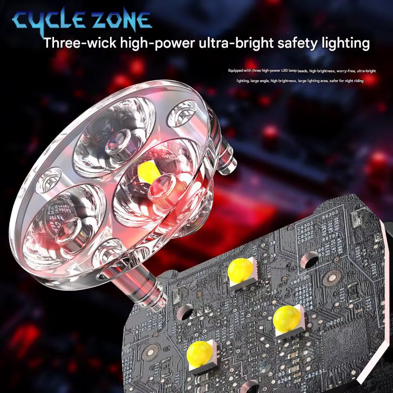 Lampe solaire avant de vélo TYPE-C