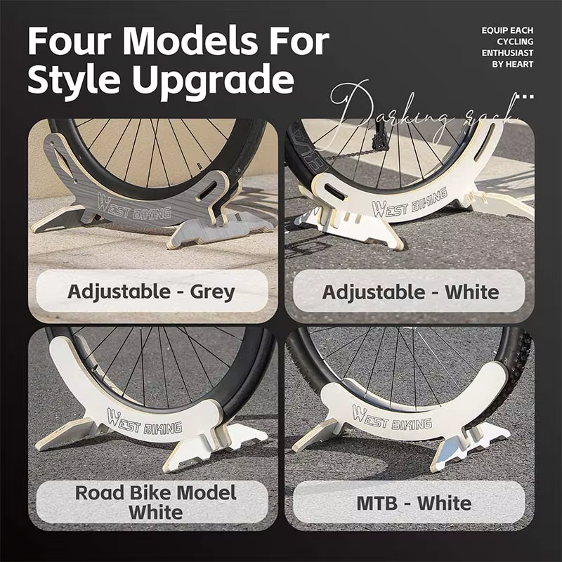 Support de stationnement de vélo réglable en bois WEST BIKING