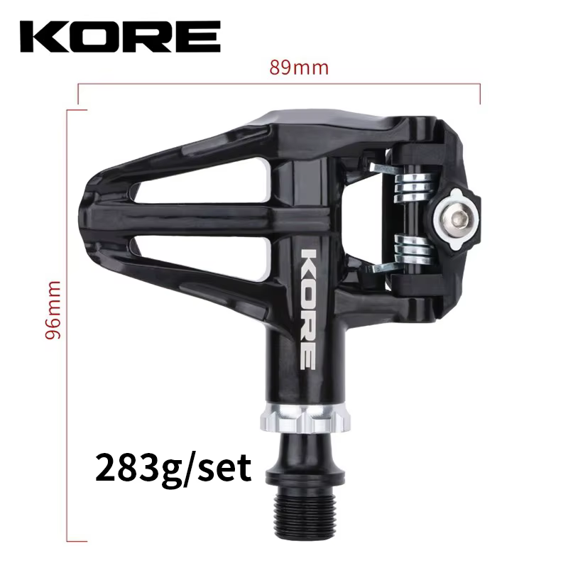 Pédales de vélo de route KORE avec système de blocage