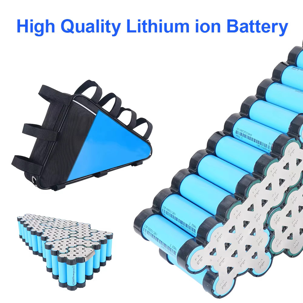 Batterie lithium triangulaire pour vélo électrique