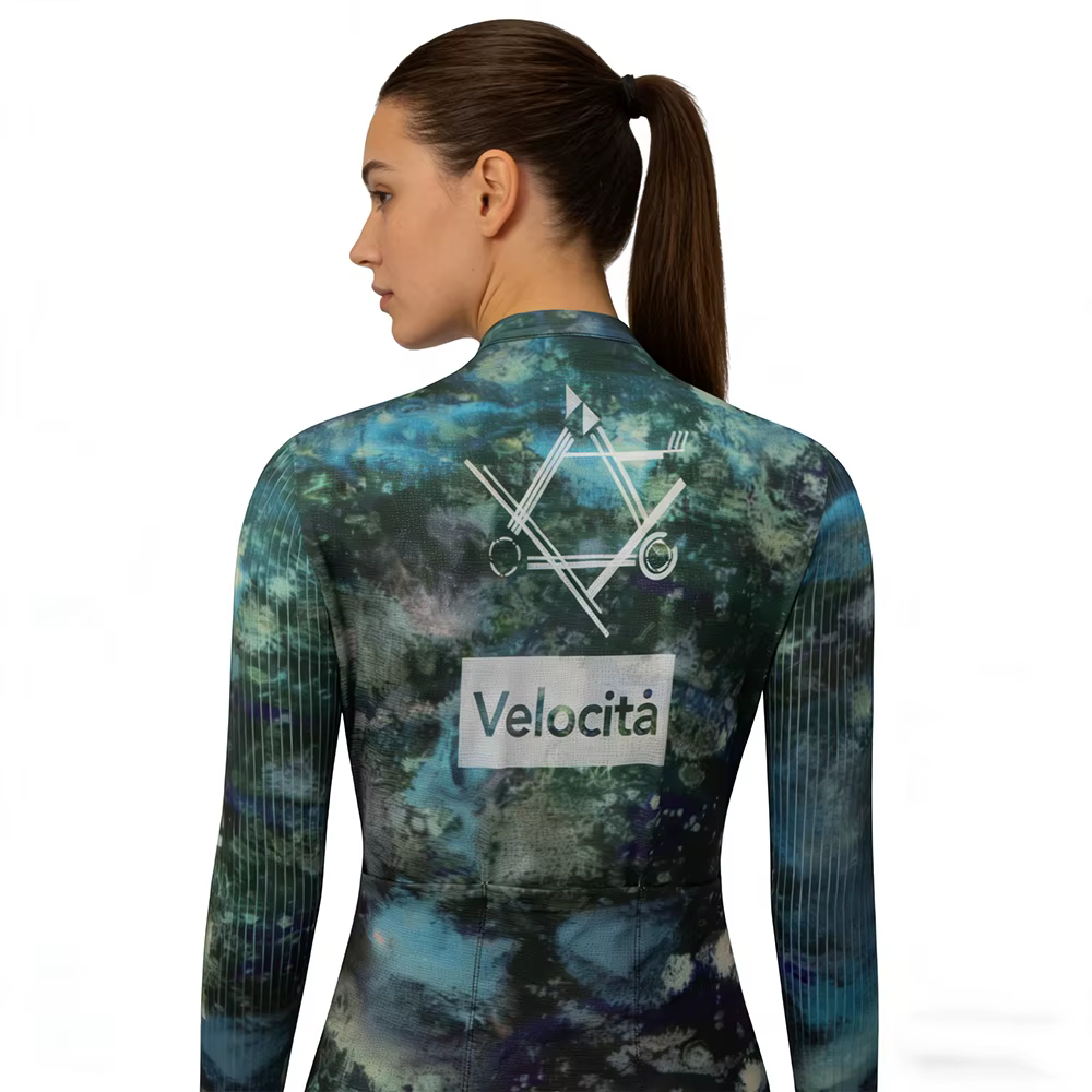 Maillot de cyclisme à motif laser