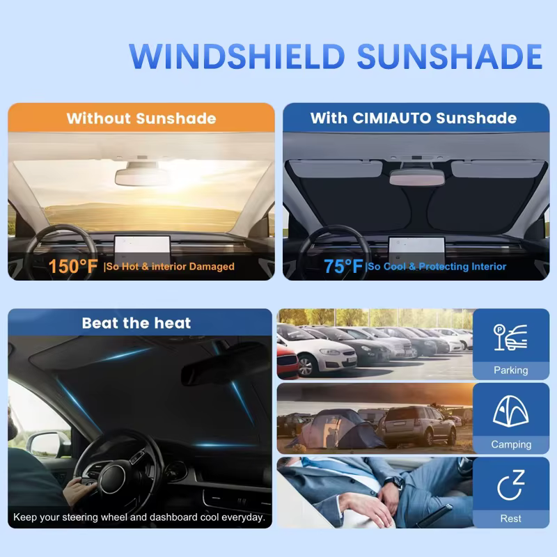 Pare-soleil pour pare-brise de voiture, pour Opel Corsa B C D E Mk3 Crossland, blocs de protection contre les rayons UV, accessoires de voiture d'été