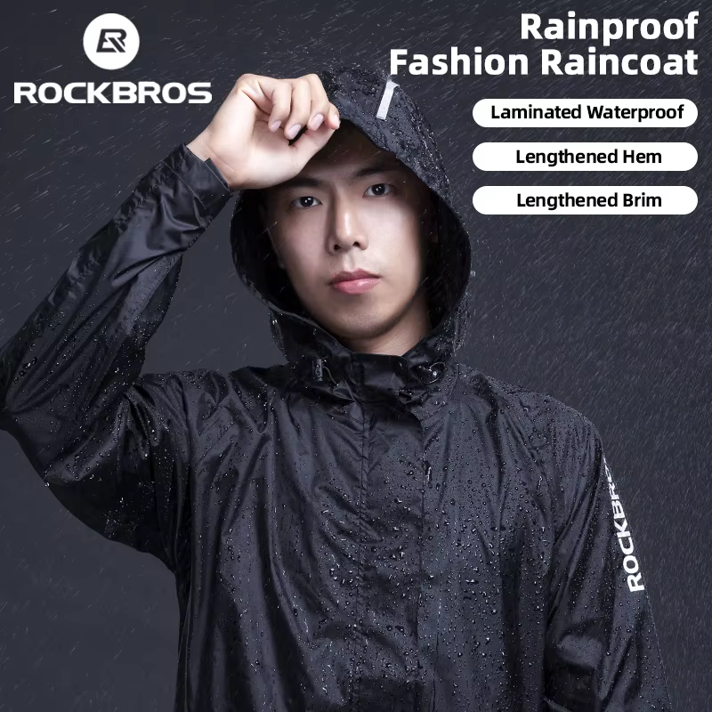 Manteau de pluie à capuche de cyclisme