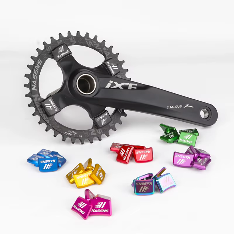 HASSNS vtt plateau boulons pignon de vélo vis carrée Rotor pédalier bougie Pe boulon couronne VTT plats vis cyclisme