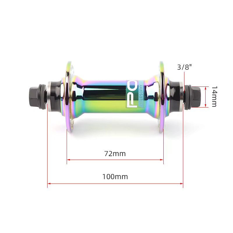 POLSO BH002F BMX moyeu de vélo avant en aluminium Aolly 36 trous 2 roulements