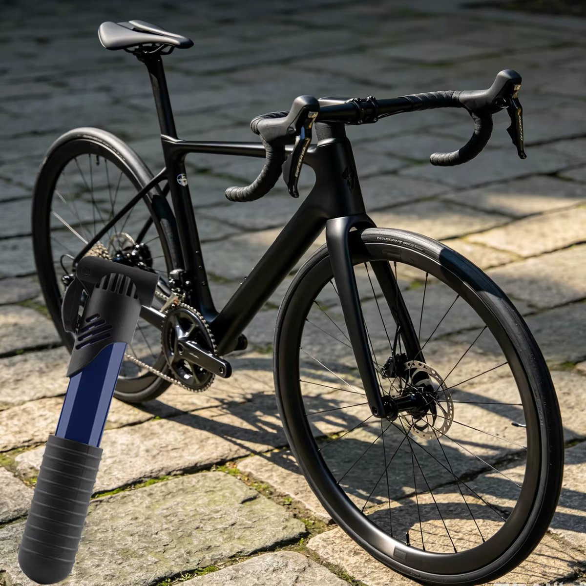 Mini pompe à vélo portable avec poignée antidérapante