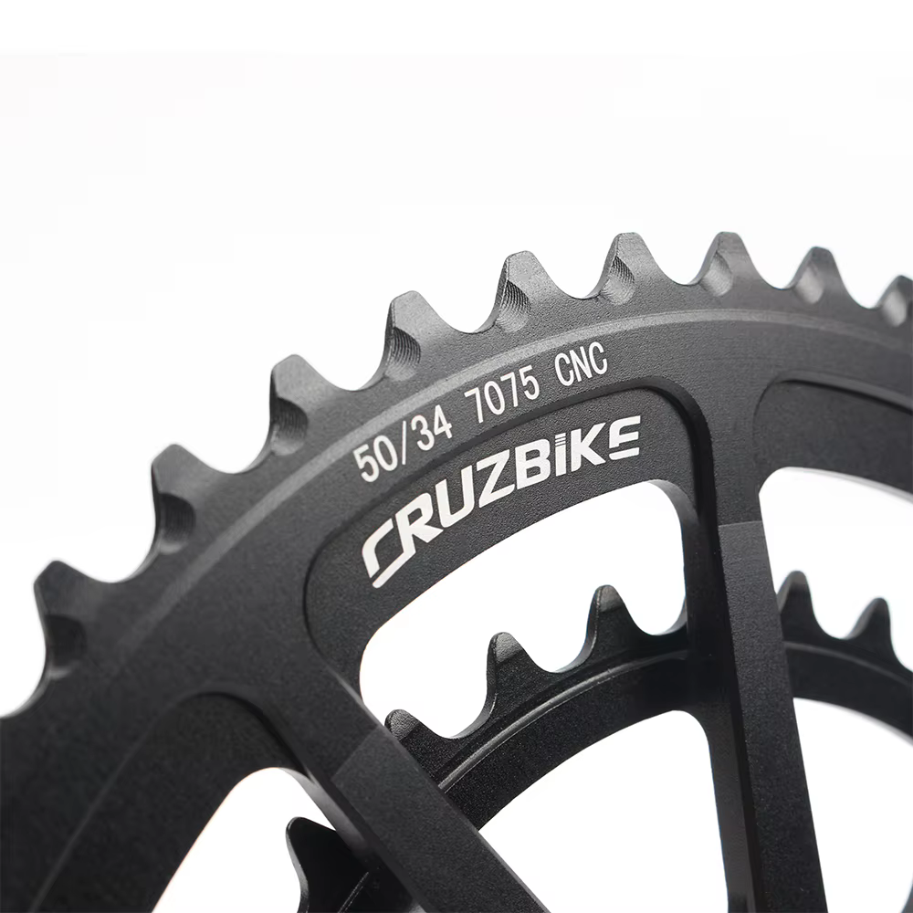 Plateau de pédalier double CRUZbike pour vélo de route 50-34T 52-36T 52-42T 53-39T