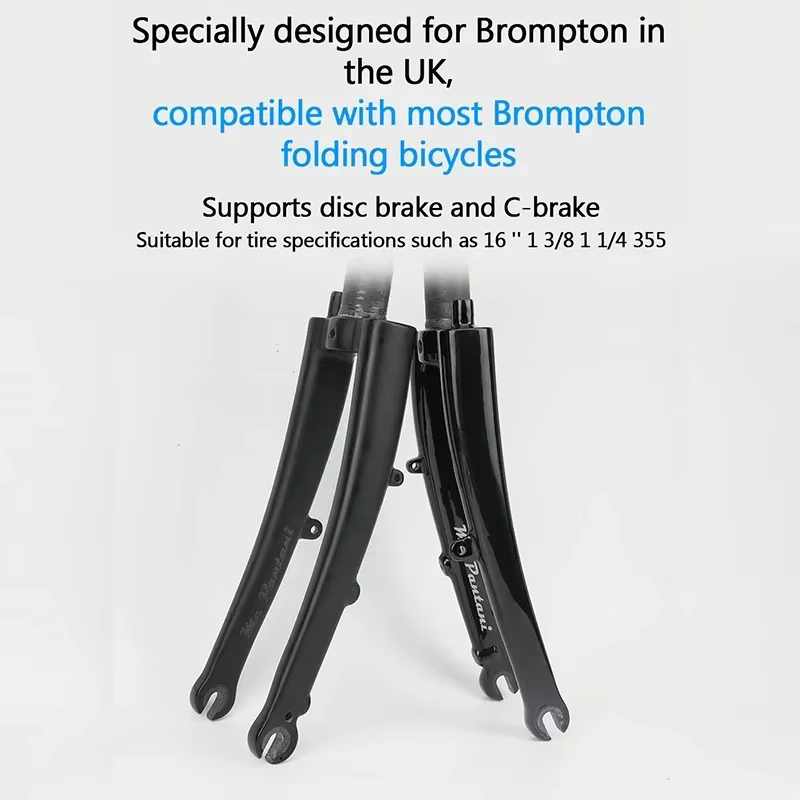 RIRO fourche de vélo pliante pour Brompton 16 ''355 1 1/4 1 3/8