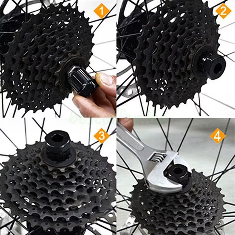 Dissolvant de pignon de roue libre de vélo en acier au carbone