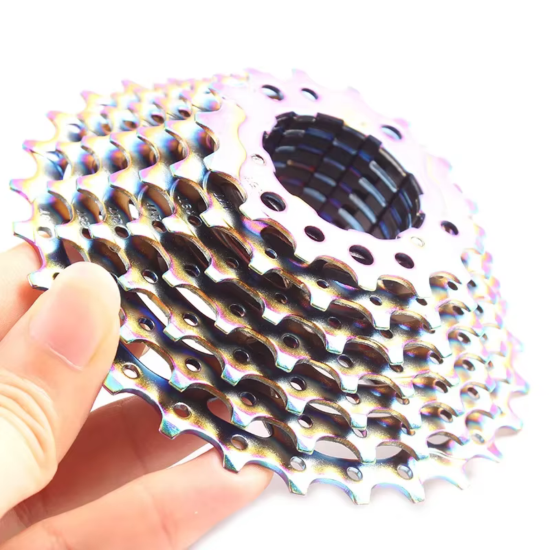 Vélo de route 9 10 vitesses 11-28T Cassette arc-en-ciel CNC