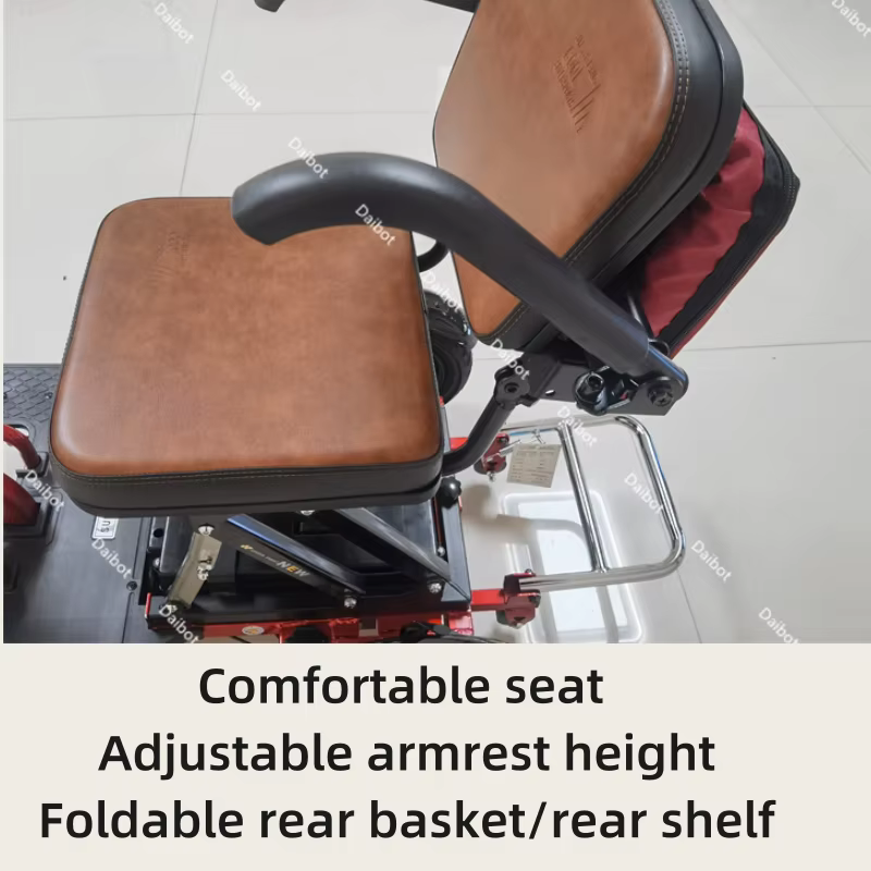 Trottinette de mobilité pliable à 3 roues amovible pour 2 personnes