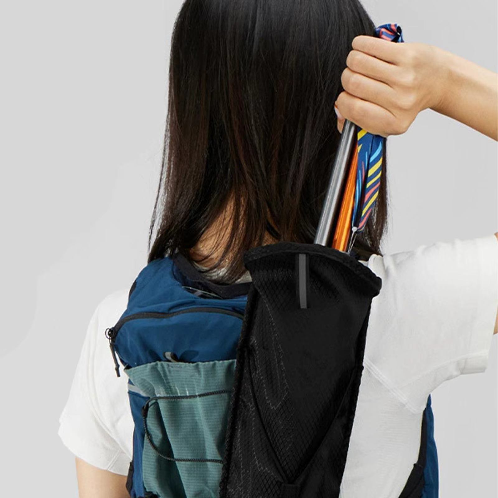 Sac de transport pour bâtons de trekking, accessoire de sac à dos, résistant à l'usure, léger, organisateur de bâtons de randonnée pour la randonnée et la marche