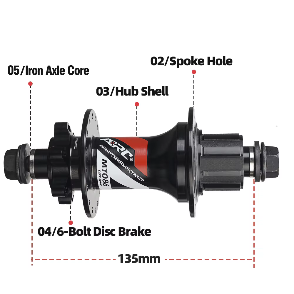 Moyeu de vélo ARC MT086R pour Dirt Jump