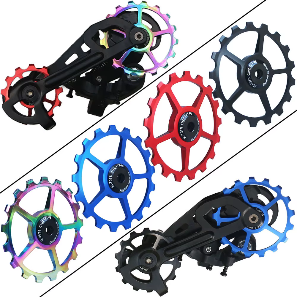10T 11T 12T 13T 14T 15T 16T 17T vtt vélo de route dérailleur arrière poulie rouleau roulement en céramique Guide roue Jockey pour Shimano Sram