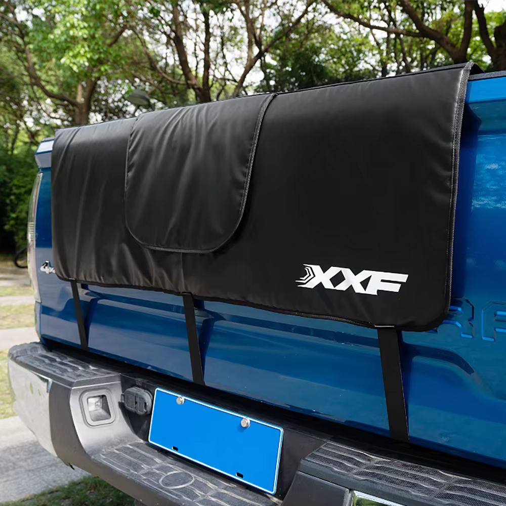 Coussin de protection de hayon de vélo de montagne avec sangle en fibre