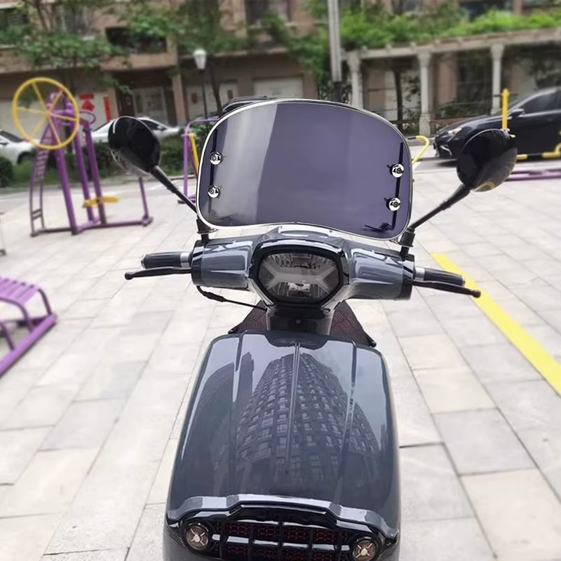 Déflecteur de vent semi-circulaire pour pare-brise de moto et Scooter