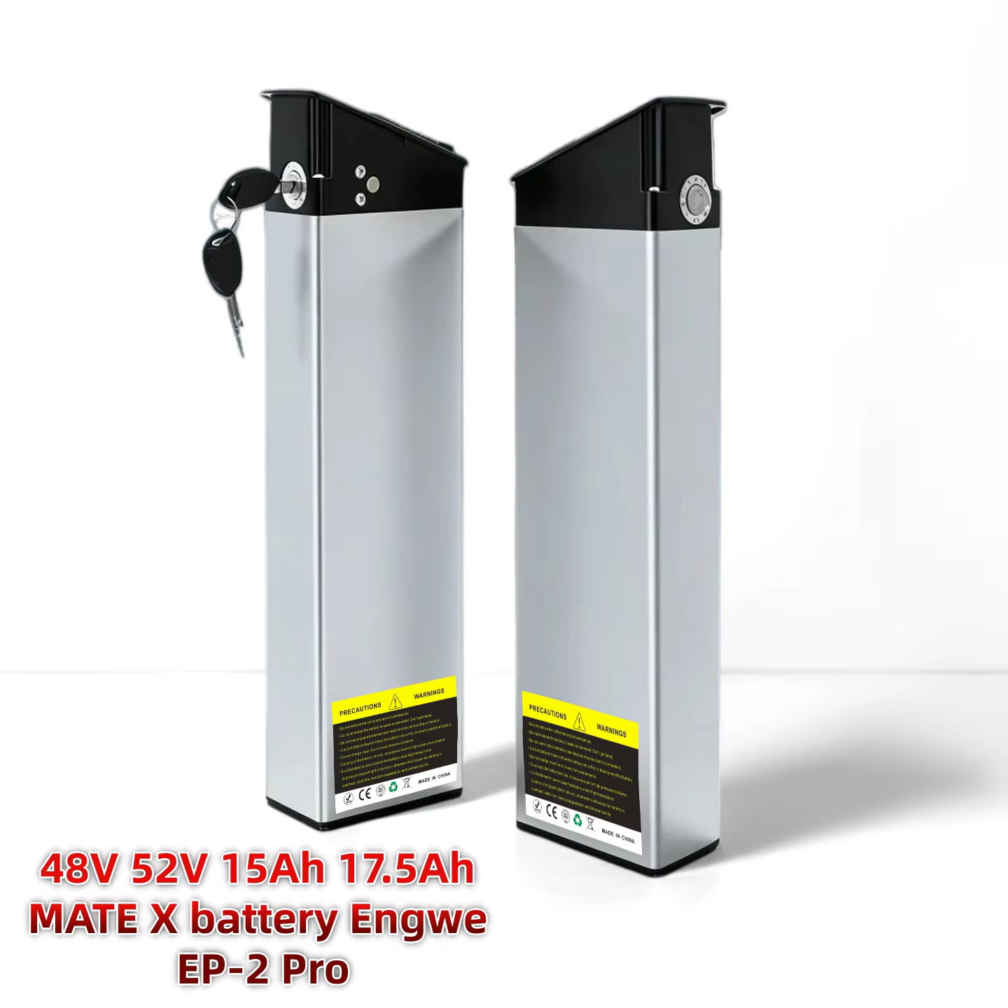 Batterie de remplacement pour vélo Li-ion 48V 52V 15Ah 17.5Ah