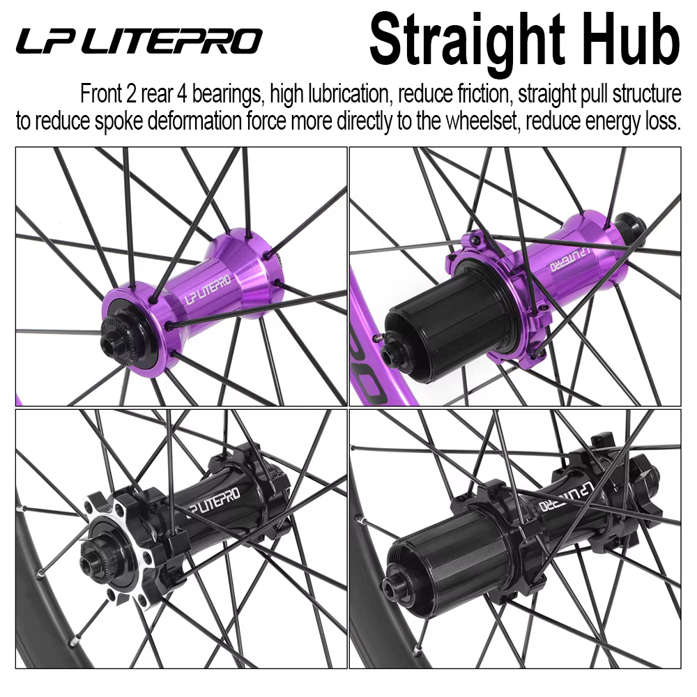 LP LITEPRO AERO – jeux de roues de vélo pliantes