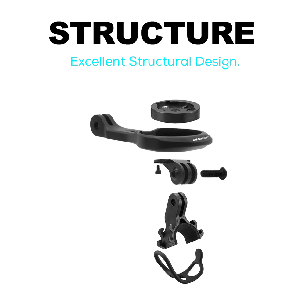 Pour Trek Bontrager Blendr BMC ICS Cervelo tige de vélo guidon avant Gopro Combo support pour Garmin Wahoo Bryton
