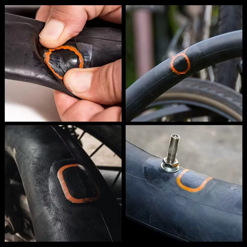 Kit de réparation de pneus de vélo 39 pièces-Kits de patchs de crevaison de chambre à air
