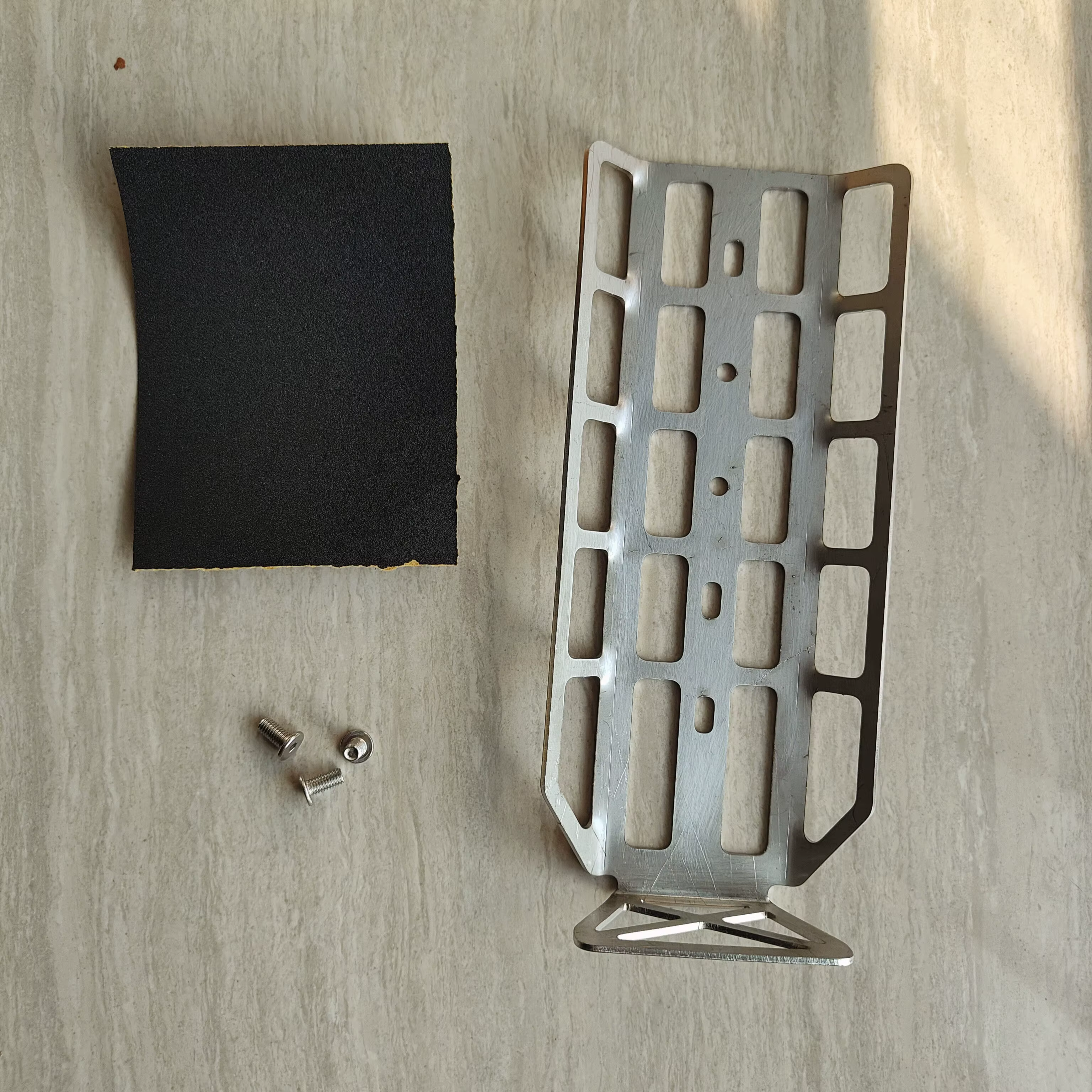 Touring voyage vélo fourche monté Extra-large porte-bouteille d'eau support latéral Bikepacking plate-forme à bagages 2mm acier inoxydable