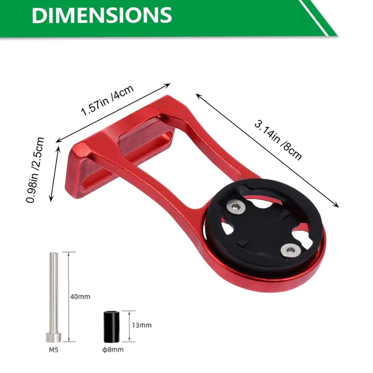 Support de guidon de vélo en alliage d'aluminium pour compteur de vitesse et fixation de phare