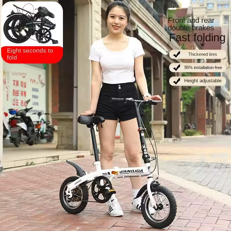 Mini vélo pliant de 12 pouces sans Installation pour femmes