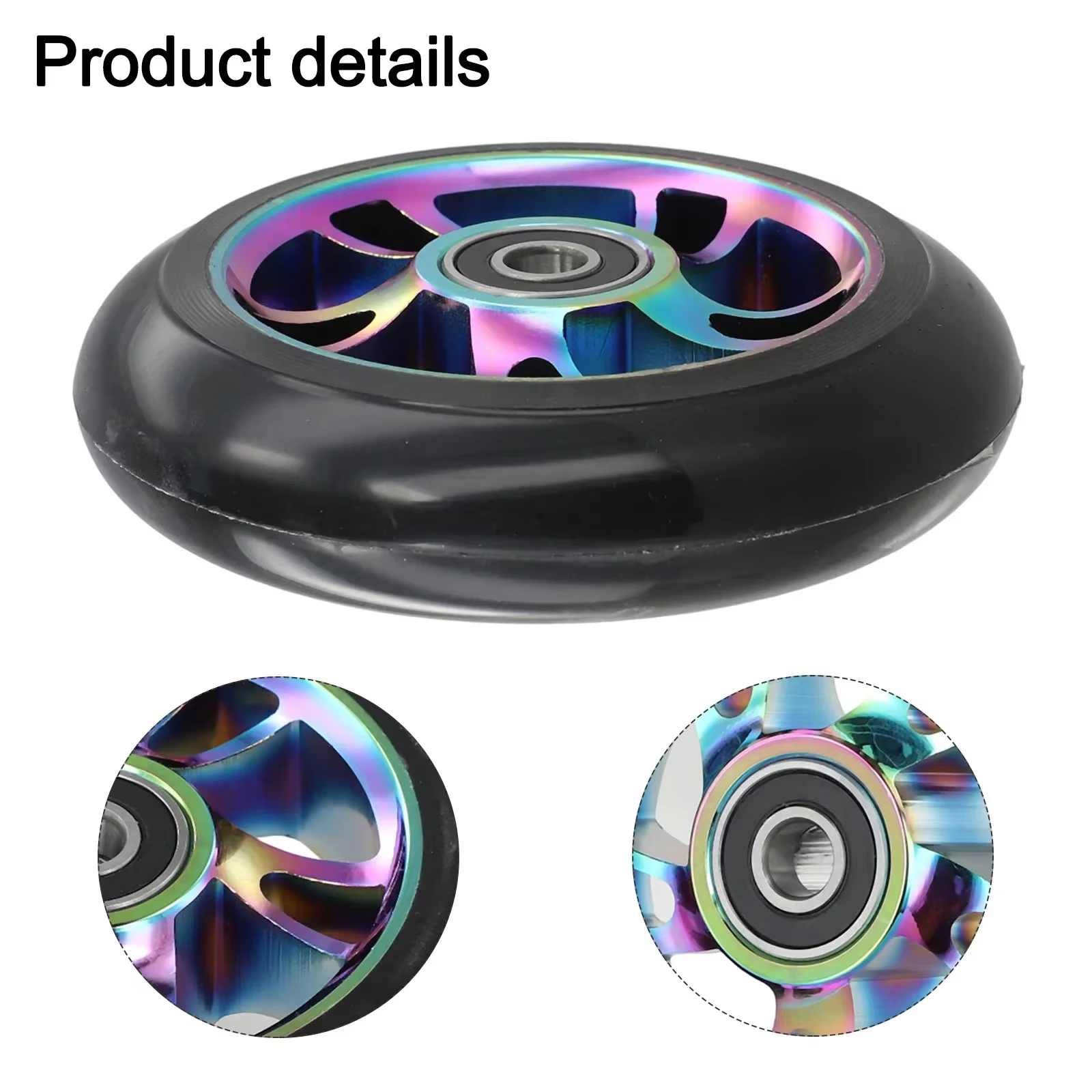 Pour les Sports extrêmes 100mm 3.9 pouces Pro roues de Scooter en alliage d'aluminium conception de moyeu de roue