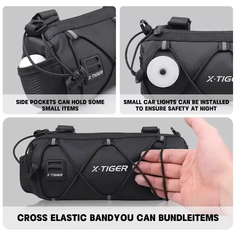 X-TIGER sac de vélo Portable guidon multi-usages grande capacité sac à dos vtt route cyclisme cadre Tube sac sacs à bandoulière