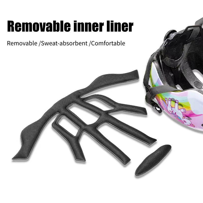 Casque de vélo pour enfants léger ventilé mignon licorne fille Sports de plein air Skateboard équilibre cyclisme