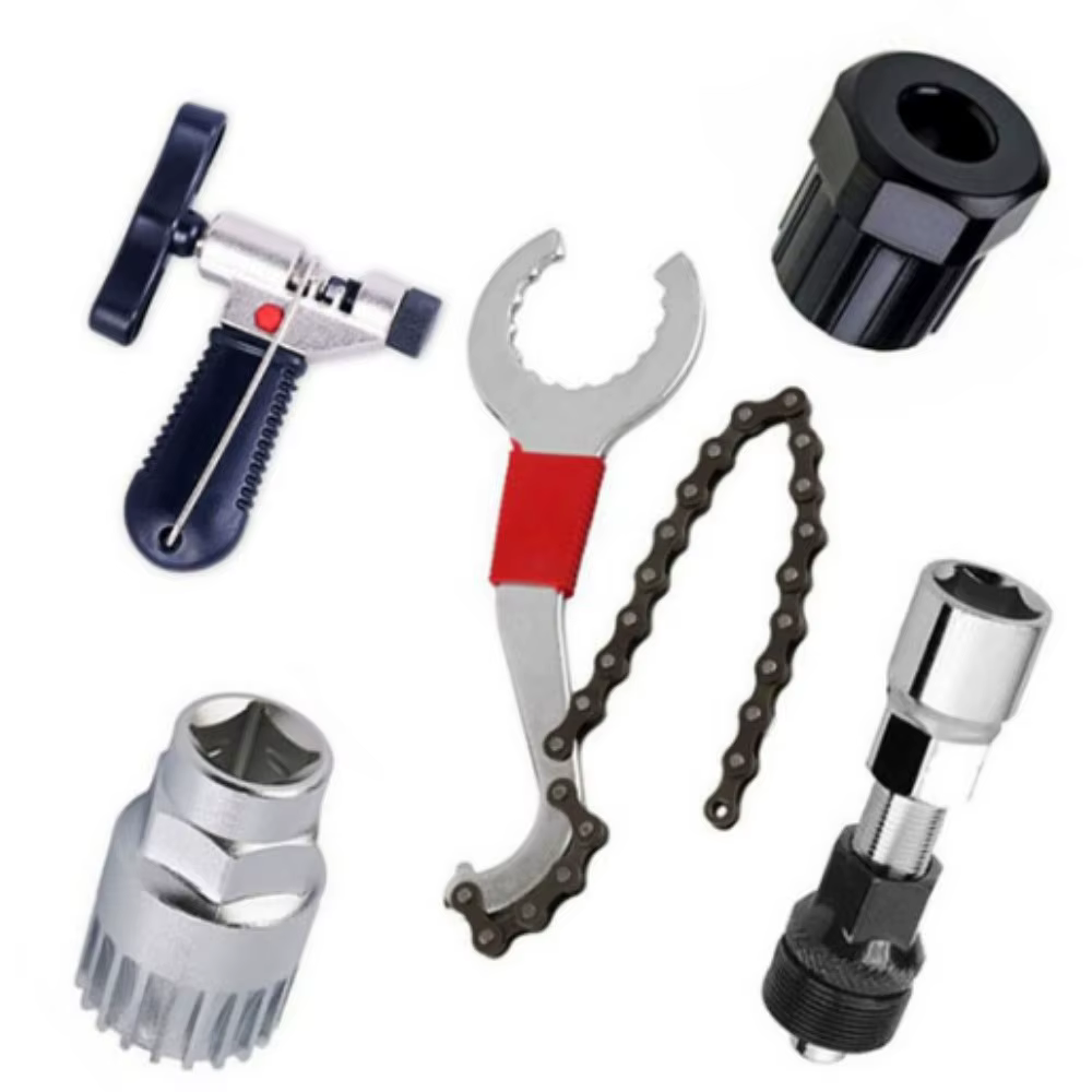 Ensemble d'outils de mécanicien de vélo pour le support inférieur et la retrait de la roue libre