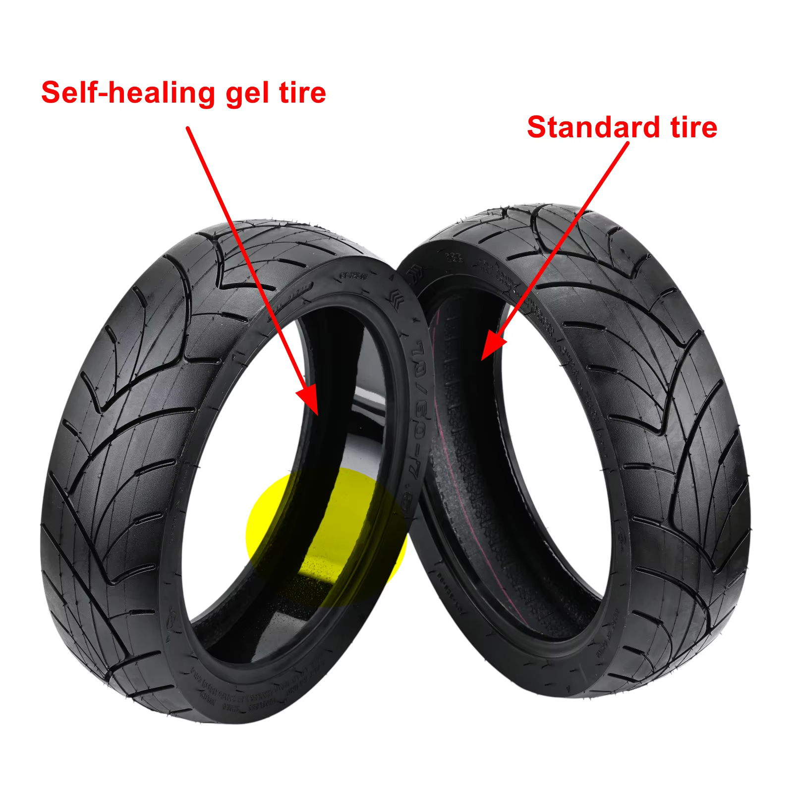Pneu tubeless 70/60-7.5 pour Segway ZT3 / G3 / GT3