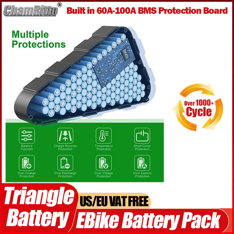 Batterie triangulaire pour vélo électrique