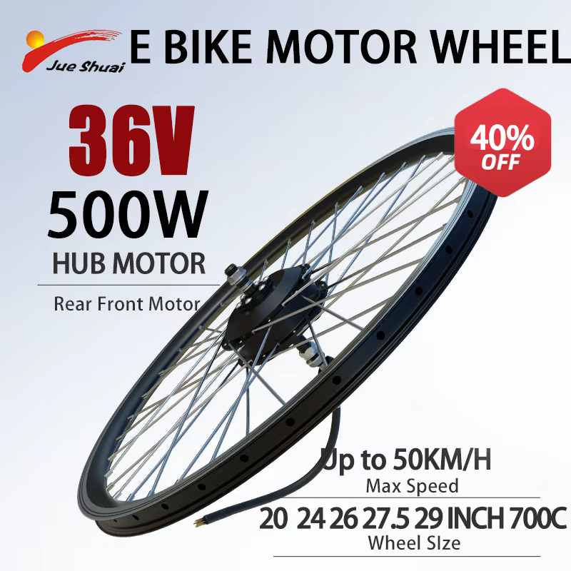 Moyeu moteur roue E vélo 250W 350W 500W 36V engrenage sans brosse arrière avant pour Kit