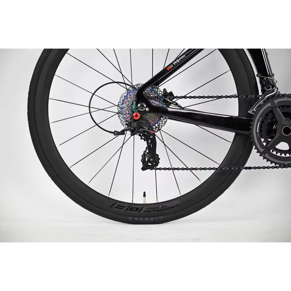 TWITTER R5pro Vélo de route en fibre de carbone 22/24 vitesses avec freins à disque hydrauliques disponibles en 7 tailles - 43.5/46/48/50/52/54/56