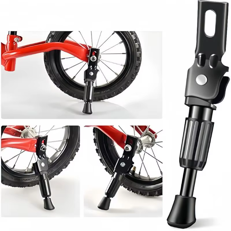 Béquille latérale pour vélo enfant 12/14/16/18/20 pouces – Support de stationnement et cheville de maintien