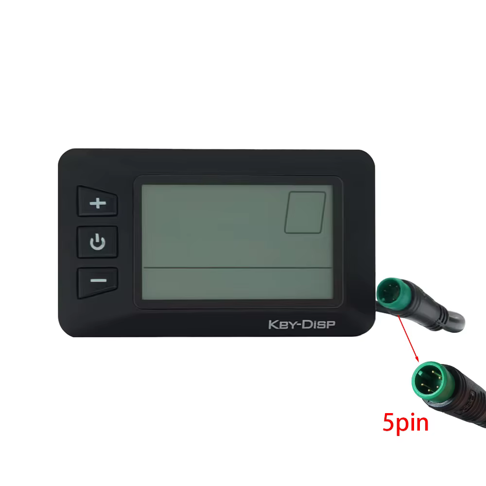Vélo électrique KD21C écran d'affichage LCD compteur clé DISP 5pin prise mâle 24V 36V 48V 52V panneau de contrôleur de vitesse pour Ebike vtt UART