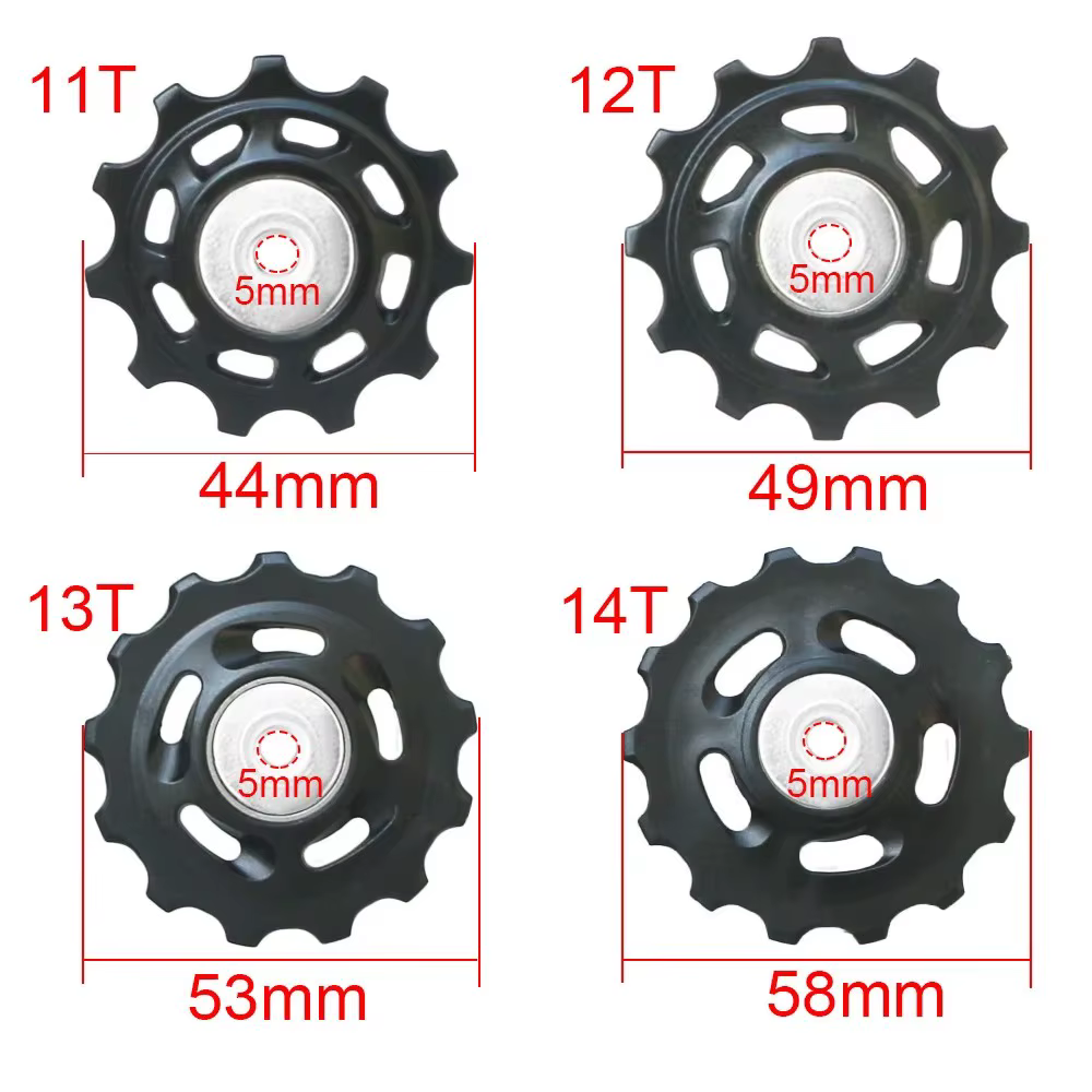 Guide de roue de poulie de dérailleur arrière de vélo 11T 12T 13T 14T