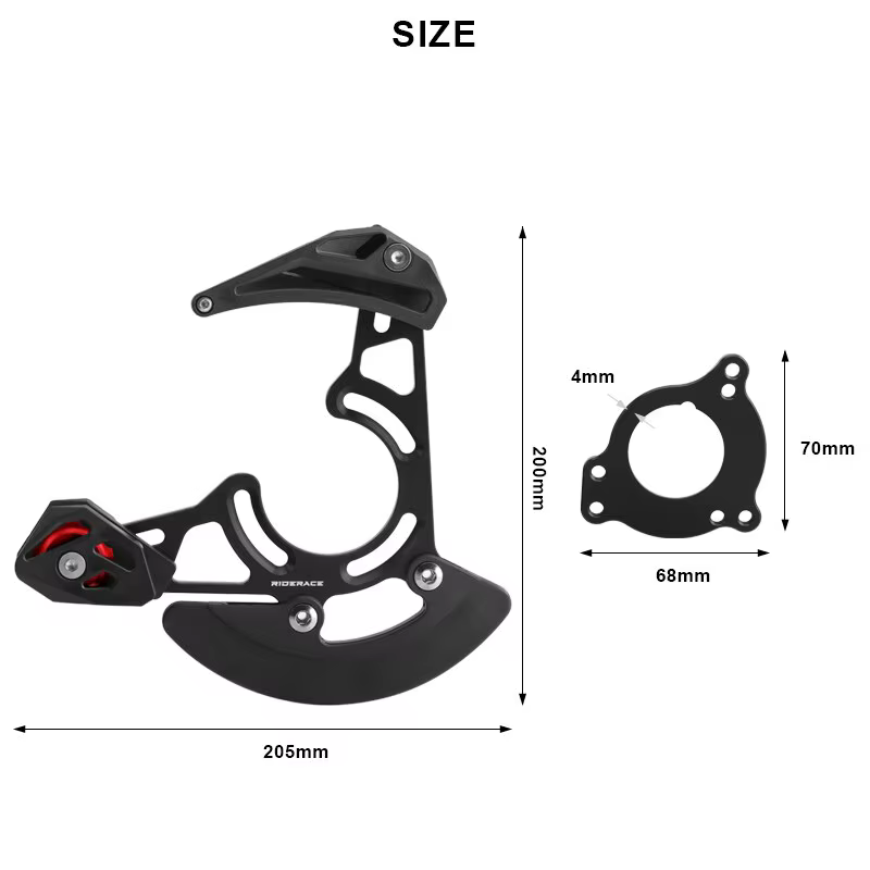 Plaque de protection pour pédalier de vélo