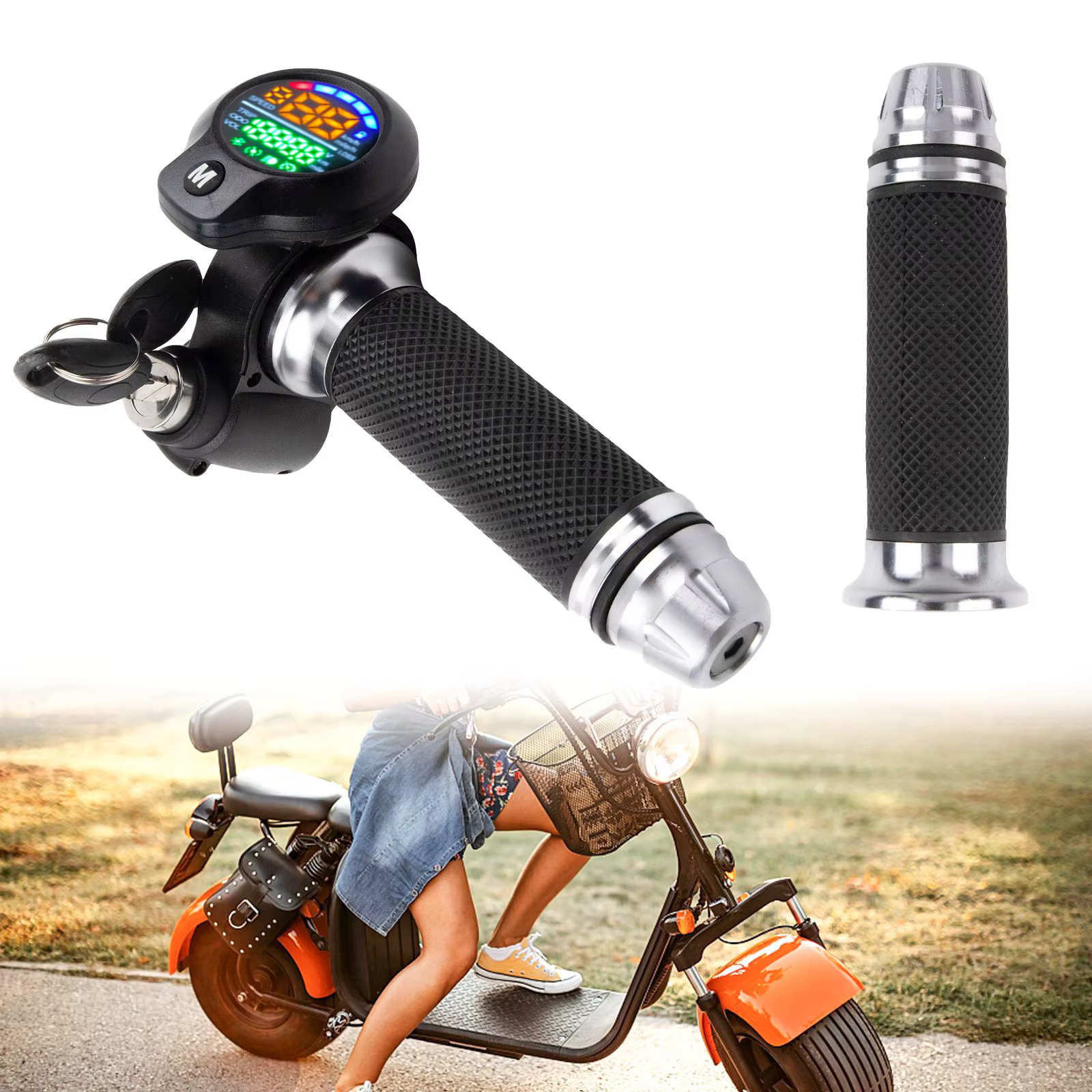 Poignée de vélo, accélérateur de vélo électrique