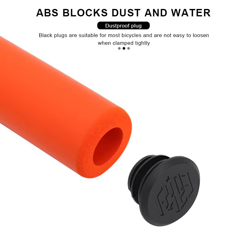 Poignées de vélo en Silicone éponge souple pour vtt VTT housse de guidon anti-dérapant absorbant les chocs Scooter poignée de cyclisme sur route