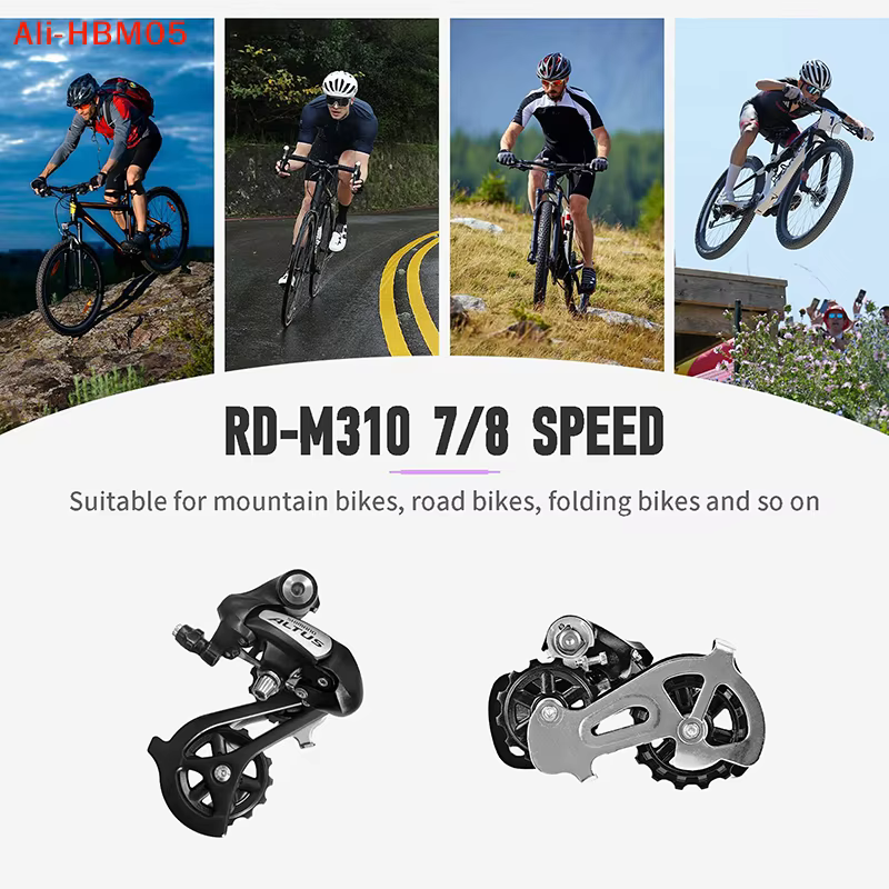 (HB05) Support de fixation de fourche de vélo en 2 parties, anneau de garde-boue réglable, adaptateur de porte-bagages avant et arrière